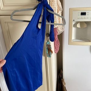 Cobalt blue halter